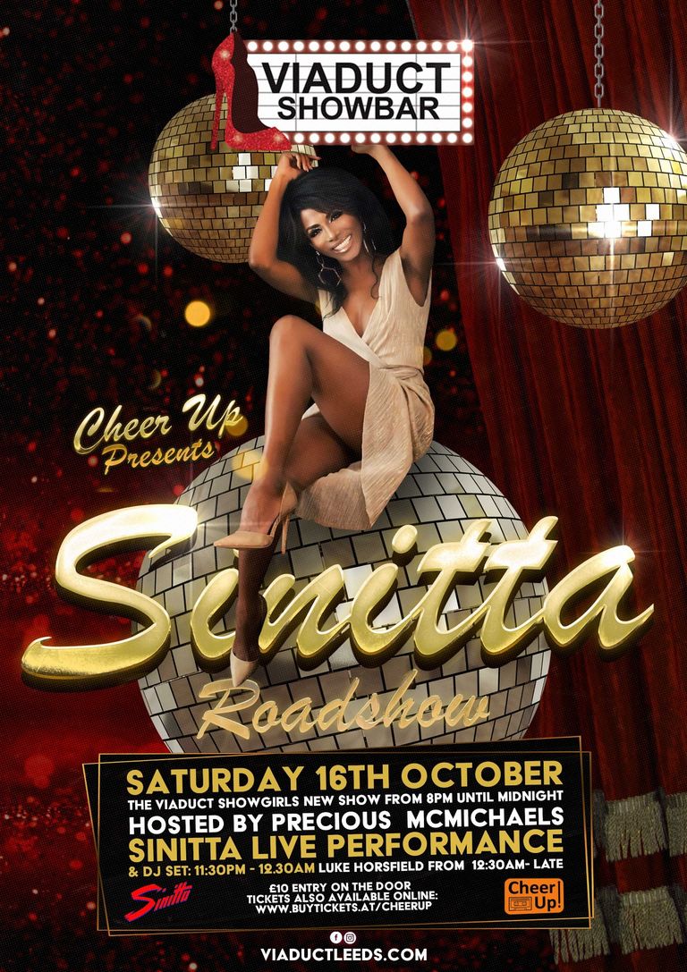 Cheer Up presents Sinitta Roadshow, The Stage Door Southampton, Friday 19th November 2021 featuring Sinitta live