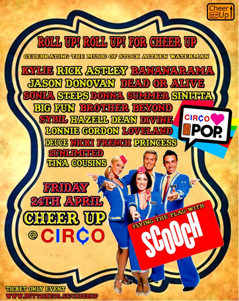 Cheer Up Roll Up, Circo Albert Dock Liverpool, Friday 24th April 2015 featuring Scooch live