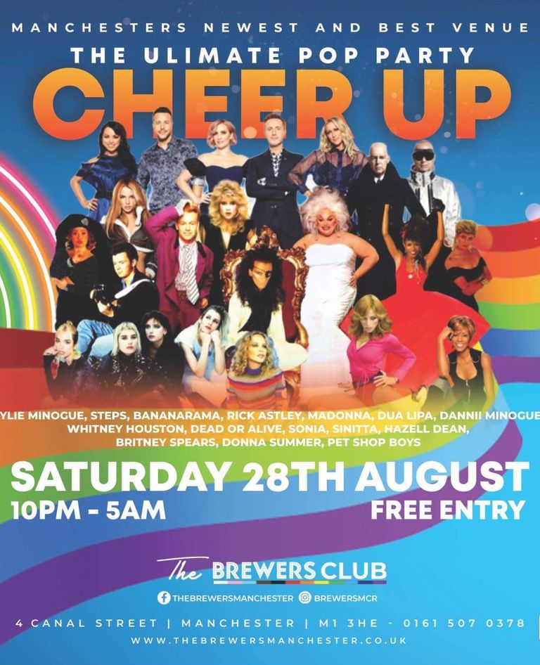 Cheer Up presents Sinitta roadshow, Viaduct Showbar Leeds, Saturday 16th October 2021 featuring Sinitta