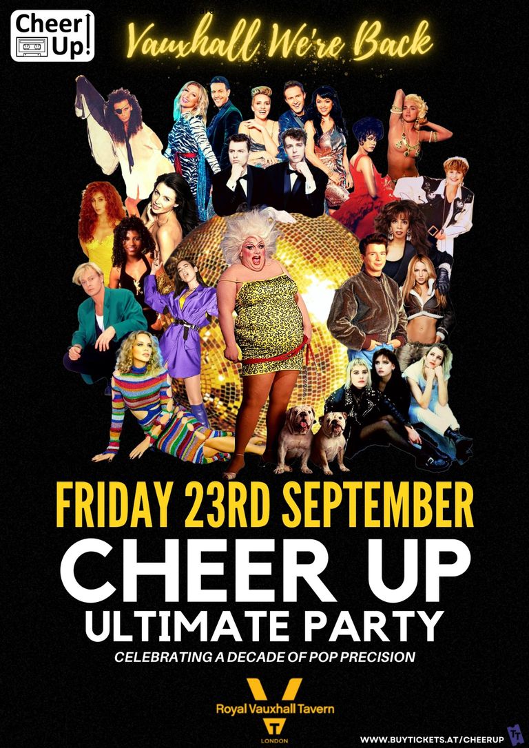 Cheer Up's 9th Birthday "Sit down soiree", TriBeCa Manchester, Saturday 3rd July 2021 featuring Sonia live